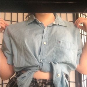 Size L Blue Tommy Hilfiger Button Down